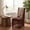 Brown, variant on Cover Stretch Chair Cover With Ruffled Skirt For Dining And Banquet Decor