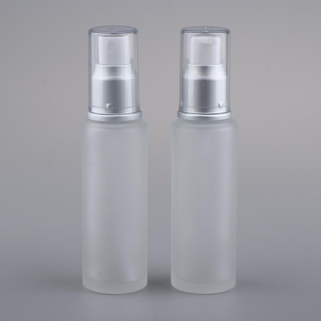 Gazechimp 3x2Pcs Empty Glass Bottles Cosmetic Makeup Travel Lotion Containers 50ml Spray