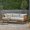 Teak,White, variant on 3 Seater Daybed, Wood Daybed with Waterproof Fabric ,Creative Furniture for Living Room, Balcony ,Study, Patio, Pool , Backyard, Ideal for Naps, Relaxation and Entertaining,Teak,White