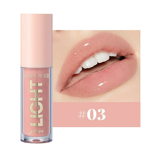 XWSHYW Lápiz Labial Hidratante E Hidratante, Brillo de Labios Candy, Acabado Espejo, Brillo Perlado, Brillo de Labios Bare Color, 12 Colores, Rostro Liso, Brillo de Labios 3,5 Ml