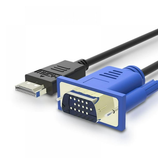 1.8M HDMI to VGA Adapter Cable, VGA To HDMI Adapter D-SUB To HDMI 15 PinMale to Male Compatible for Lenovo, Dell, HP, ASUS... Walmart.com