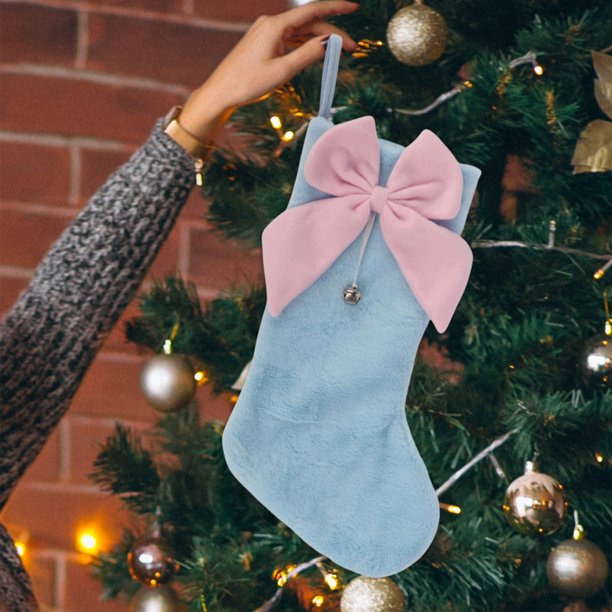 Knitted Hosiery Wool Hosiery Embroidered Children's Candy Gift Bag Christmas Stocking Gift Bag