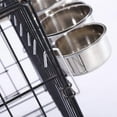 thumbnail image 4 of QUSENLON Dog Kennel Feeder Dish Stainless Steel Pet Hanging Bowls for Food and Water, 4 of 16
