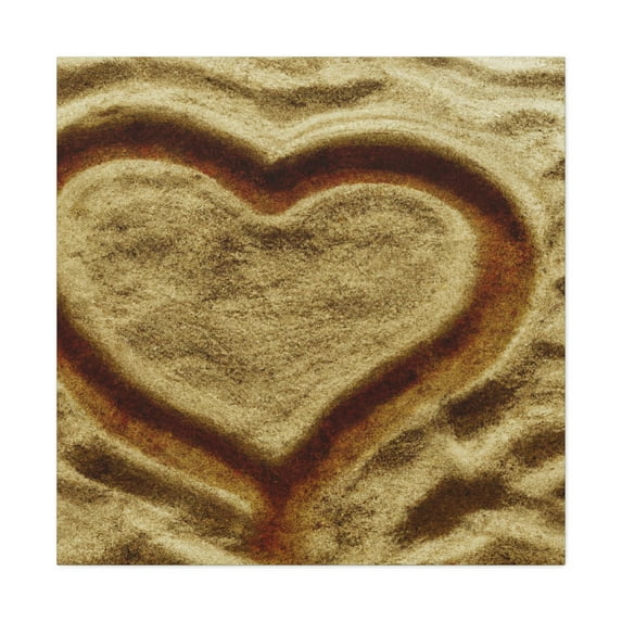 Heart in the Sand - Canvas