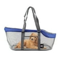 thumbnail image 3 of Bolsas de transporte Colco para mascotas plegable de malla para perros miniatura azul portador de cachorros, 3 of 8