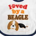 thumbnail image 4 of Inktastic Beagle Dog Lover Boys or Girls Baby Bib, 4 of 4