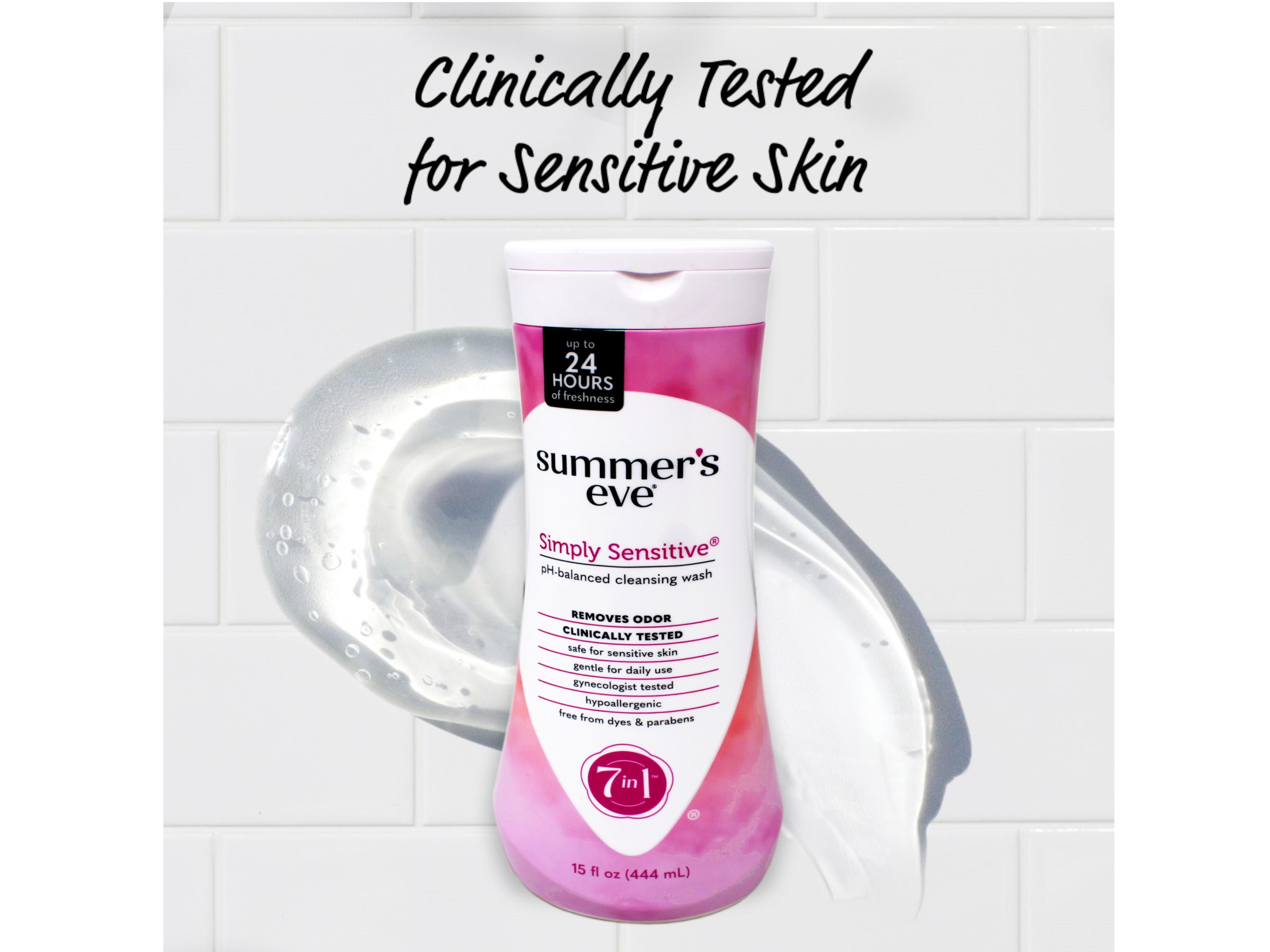 Summer's Eve Simply Sensitive Feminine Cleansing Wash - 15 Fl Oz (Pack of 12)