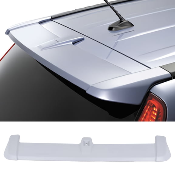 Ikon Motorsports Rear Roof Window Spoiler Wing Added on Body kits Exterior Auto Parts Compatible With 2007-2011 Honda CR-V CRV ABS Plastic OE Style Unpainted Gray
