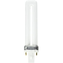 Good Bulb 7W CFL Light Bulb G23 2 Pin Base 2700K Warm White T4 Shape 10000 Hour Life Compact Fluorescent 6-Pack