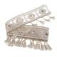thumbnail image 4 of 2x Macrame borla flecos ribete cinta de coser adornos pancarta con lentejuelas para decoración para hogar boho, ropa, disfraces, Hugo ribete de flecos para coser, 4 of 7