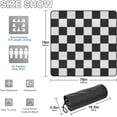 thumbnail image 3 of Coolnut Black and White Plaid Large Picnic & Outdoor Beach Blanket, Waterproof Foldable Sandproof 3-Layer Picnic Mat for Camping,Hiking,Travel,Park,Concerts,78"x78", 3 of 6