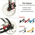 thumbnail image 6 of BUCKLOS IS/PM Bike Disc Brake Caliper Adapter 180/203mm Front Rear Disc Brake Adapter Post Mount Rotor fit Mountain Bike MTB Road Bicycle for Shimano, 6 of 8