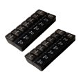 thumbnail image 4 of FRCOLOR 7-day pill boxes 2 Pcs 1 Set 7day Containers Simple Compartment (Black),7.4"X3.58"X1.22", 4 of 5