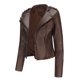 thumbnail image 2 of Chaqueta de cuero pequeña para primavera y otoño, chaqueta de imitación de PU, Chaqueta corta ajustada para motocicleta para mujer, chaqueta ajustada para motocicleta L, 2024, 2 of 5