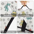 thumbnail image 6 of Robot and Gears Gray Pattern Teens Toddler Nap Mat with Pillow, Sleeping Mat Bag for Preschool Daycare 60"x20", 6 of 6