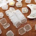 thumbnail image 3 of Mini Clear Plastic Jewelry Box, Seamless Edges Stackable 24pcs Transparent Small Organizer Box With Lid For Beads For Travel, 3 of 8