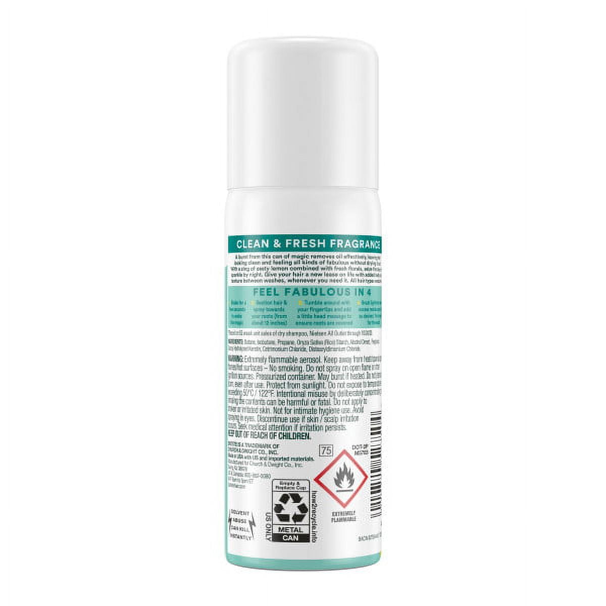Batiste Dry Mini Shampoo, Original 1.60 oz (Pack of 6)