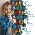 thumbnail image 3 of Blackout Kids Curtains,Red Bigfoot Pattern Childrens Insulated Curtains Set Of 2,Bedroom Essentials,Toddler Room Decor 42x63in(106x160cm), 3 of 5