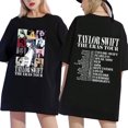 thumbnail image 1 of TaylorSwiftTheErasTourInternationalHerrDamkortT-shirtrundkrageprintedBlack, 1 of 1