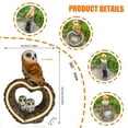 thumbnail image 4 of Estatua solar para jardín, diseño xxoasis, diseño de búho, resistente al agua, 4 of 9