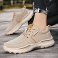 thumbnail image 3 of New 2026 Men's Wide Fit Lace-Up Loafers Men's Comfortable Walking Shoes Canvas Lightweight, 3 of 9
