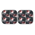 thumbnail image 5 of Lsque Watercolor Floral 2 PCS Windshield Sun Shade | CarFoldable Window Covers | Car Accessories Reflect UV for Universal Cars SUV Truck | Medium, 5 of 7