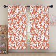 thumbnail image 5 of Blackout Kids Curtains,Orange Daisy Flower White Petals Pattern Childrens Insulated Curtains Set Of 2,Bedroom Essentials,Toddler Room Decor 52"x63", 5 of 5
