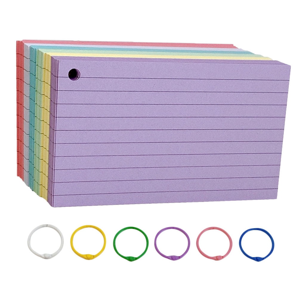 WHAMVOX Small Lined Memo Pads and Flash Cards Set for Note Taking, Study, and Organizing Notes