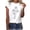 White, variant on Cilsoka Women's Graphic T-Shirts Crewneck Boho Flowers Wildflowers Tee Cute Summer Shirts Short Sleeve T Shirt