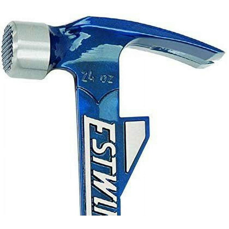 Estwing Hammertooth Hammer - 22 oz Straight Rip Claw with Smooth Face &  Shock Reduction Grip - E6-22T, Blue