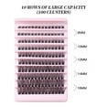 thumbnail image 4 of jhiwgzj Wispy Lash Extension Clusters DIY Eyelash Extensions 140Pcs Natural Lashes Clusters 8 To 16mm Individual Lashes, 4 of 8