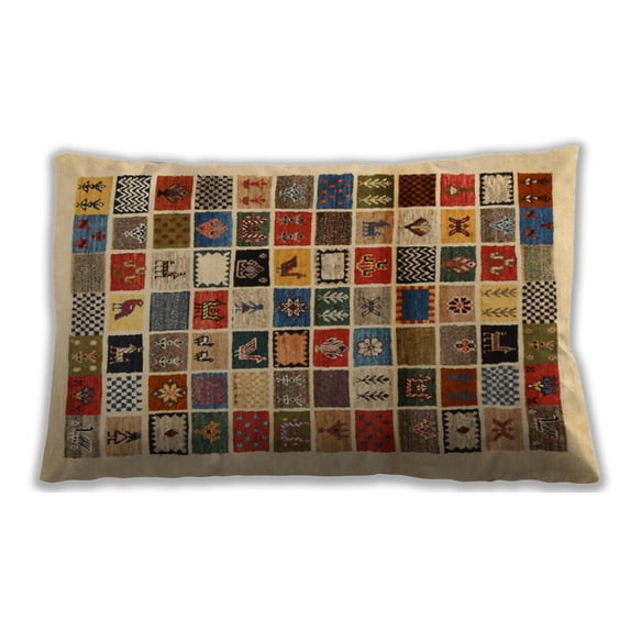 Ahgly Company Outdoor Rectangular Contemporary Lumbar Throw Pillow, 13 inch by 19 inch