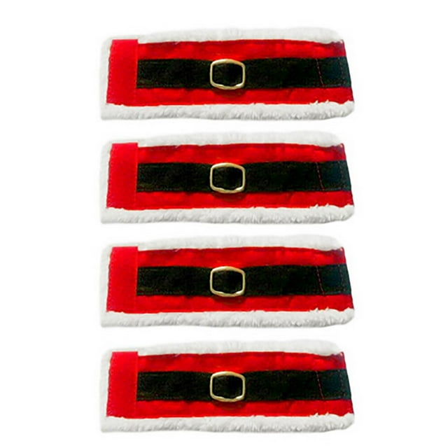 TIELUTT 4Pcs Christmas Napkin Rings Napkin Holder Party Banquet Dinner Table Decoration Dish Sponge Handle Holder Color Bath Drops Tub for Hard Water Stain Remover for Glass Rubber Restorer