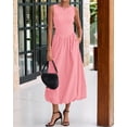thumbnail image 2 of Vestido midi casual sin mangas BTFBM para mujer 2025, 2 of 9