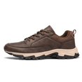 thumbnail image 5 of NOKIO Sneakers for Men Outdoor Wate𝗋proof Sneakers 𝖫a𝖼e Up Running Shoes Lightweight Hiking Shoes Wide Width Non-S𝗅ip Sport Shoes So𝗅id Color Casual Walking Shoes, 5 of 9