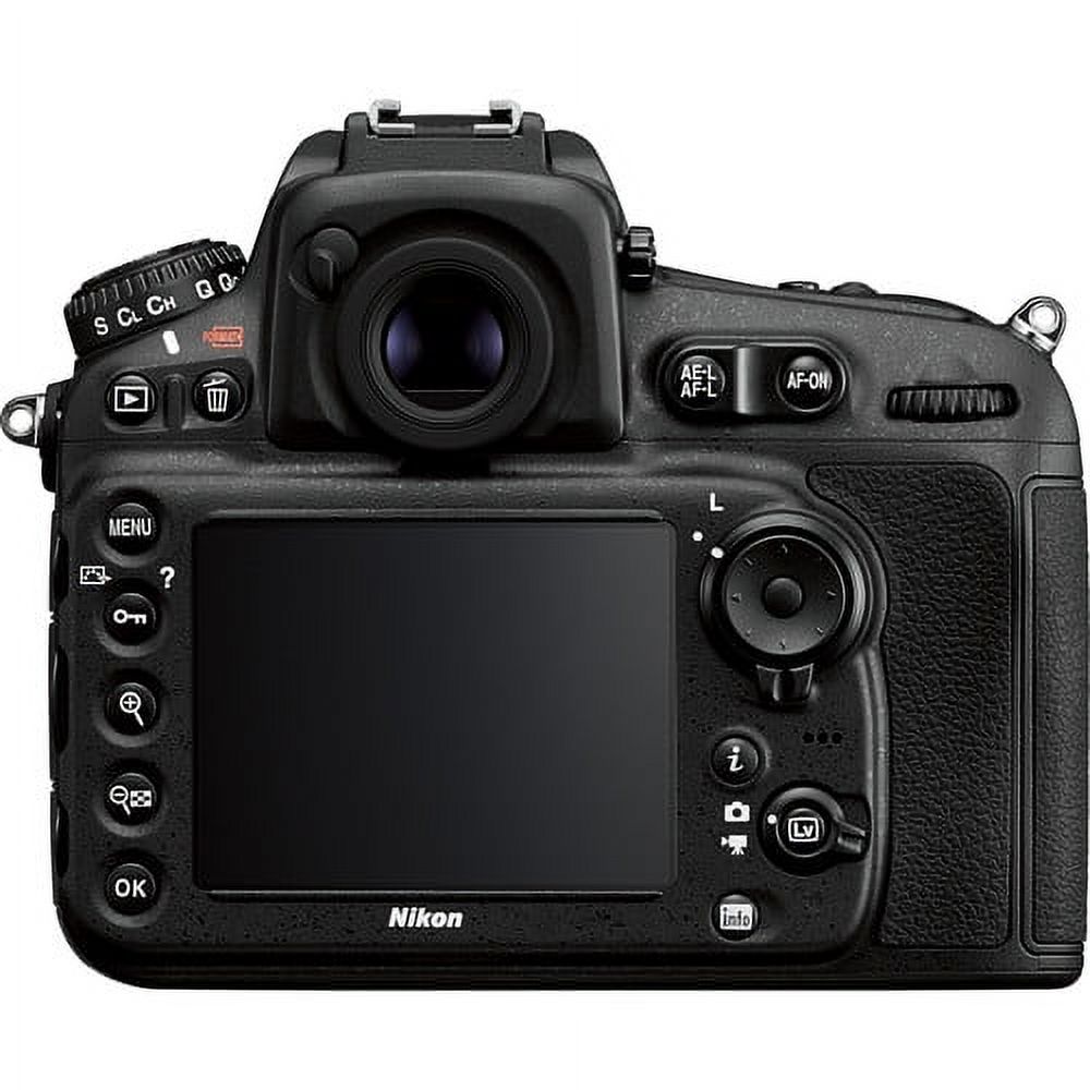 Nikon D810 DSLR 36.3MP FX Camera + Nikon 18-140mm VR Lens + Wrist Grip- 64GB Kit - image 5 of 11