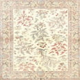 thumbnail image 1 of Ahgly Company Machine Washable Indoor Square Traditional Peach Beige Area Rugs, 4' Square, 1 of 7