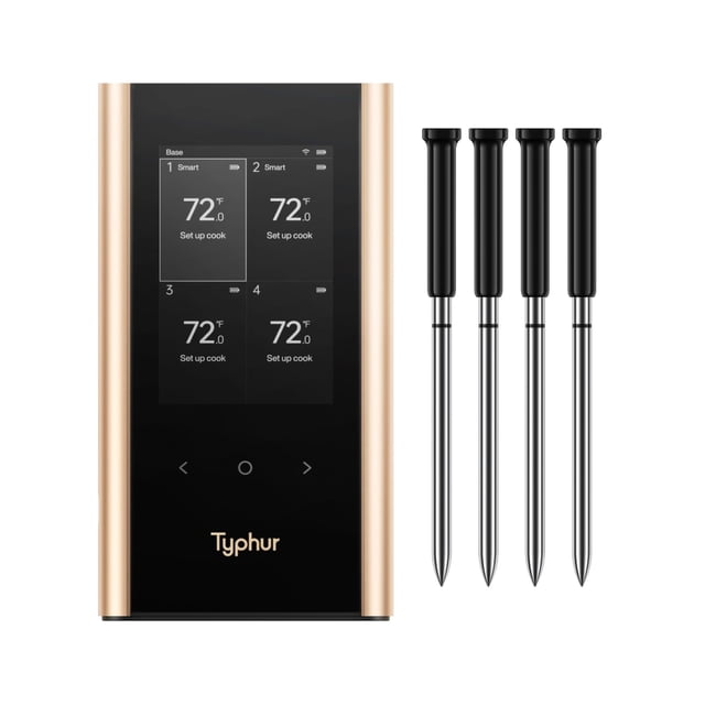 Termómetro inalámbrico para carne Typhur SYNC Gold con 4 sondas