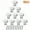 10Pcs Silver, variant on 10Pcs/pack 30mm Clear Crystal Cabinet Knobs,Diamond Shape Dresser Pulls,Drawer Wardrobe Cupboard Handles,Furniture Door Hardware