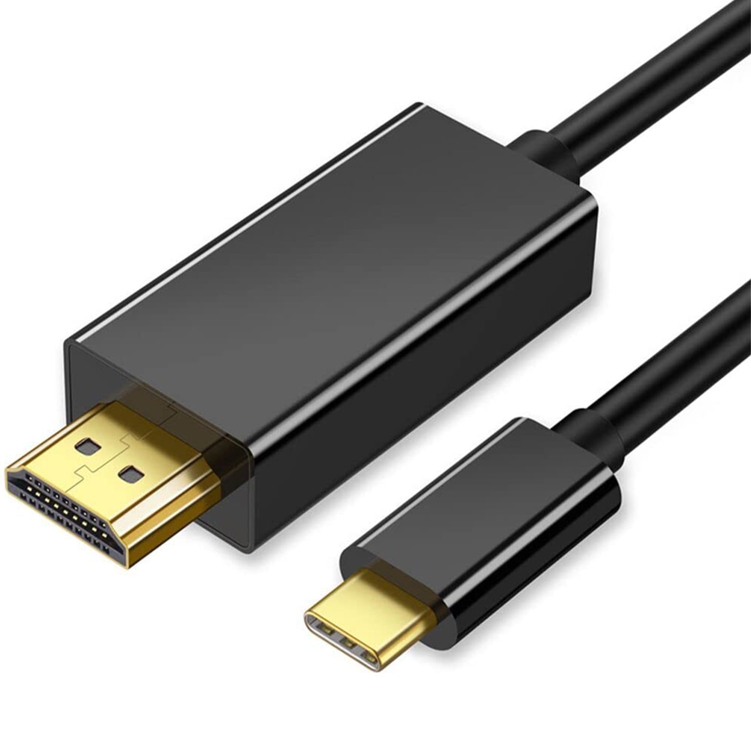 USB C to HDMI Cable 6ft, USB C Male to HDMI Male Cable for Home Office, USB 3.1 Type C to HDMI Cord [Thunderbolt 3/4] for MacBook Pro, iPhone 15, Chromebook, Surface Pro, etc