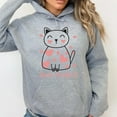 thumbnail image 2 of You're Purrfect Cat Lover Hoodie Sweatshirt, 2 of 5