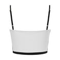 thumbnail image 3 of HNMKIU Women's Square Neck Longline Workout Camisole with Sports Bra Support Crop Yoga Top Built in Bra Tank Tops for Women White,XL, 3 of 5