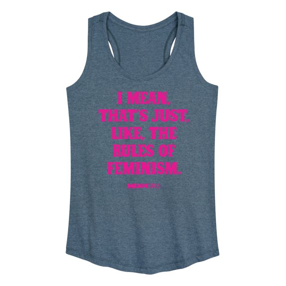 Mean Girls - Rules Of Feminism - Women's Racerback Tank Top