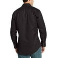 thumbnail image 2 of Wrangler Men's Solid Cowboy Cut Firm Finish Long Sleeve Work Shirt Black Medium, 2 of 4