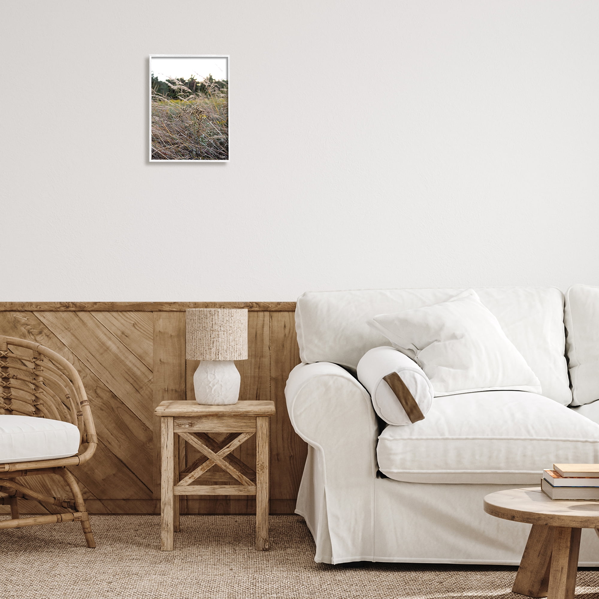 Stupell Industries Countryside Meadow Blooming Reeds Tall Grass Buds Framed Wall Art, 11 x 14, Design by Donnie Quillen