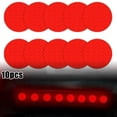 thumbnail image 5 of 10x Round Circle Red Car Reflective Sticker Bumper Truck Motorcycles, 5 of 6