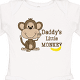 thumbnail image 4 of Inktastic Daddy's Little Monkey Boys or Girls Long Sleeve Baby Bodysuit, 4 of 5