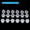 thumbnail image 3 of Uxcell 3ml/0.1oz Empty Paint Pots with Lids, 20 Strips 120 Pots Mini Paint Strip Cups with 20pcs Paint Brushes, Style 2, 3 of 6