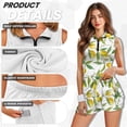 thumbnail image 6 of Uorisanigo Yellow Lemon Golf Dresses for Women 2 Pieces Soft Fashionable Workout Golf Dresses Build in Shorts with Pockets Versatile Relaxed Daily Wear, 6 of 7