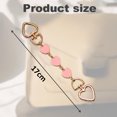 thumbnail image 2 of 2 piezas de correa extensora para bolso, correa de cadena en forma de corazón, accesorio de repuesto para bolso de mano, bandolera, bolso de mano, suministros, 2 of 5